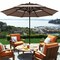 Outdoor 10 ft 3-Tier Double-Vented Patio Umbrella with Aluminum Pole (No Base)